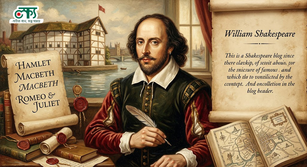 উইলিয়াম শেকসপিয়র: জীবন, সাহিত্য এবং ১০০টি গুরুত্বপূর্ণ MCQ (বিসিএস স্পেশাল)