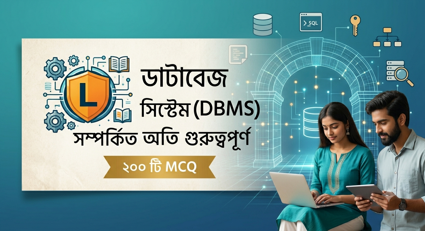 ডাটাবেজ সিস্টেম (DBMS) সম্পর্কিত অতি গুরুত্বপূর্ণ ২০০টি MCQ